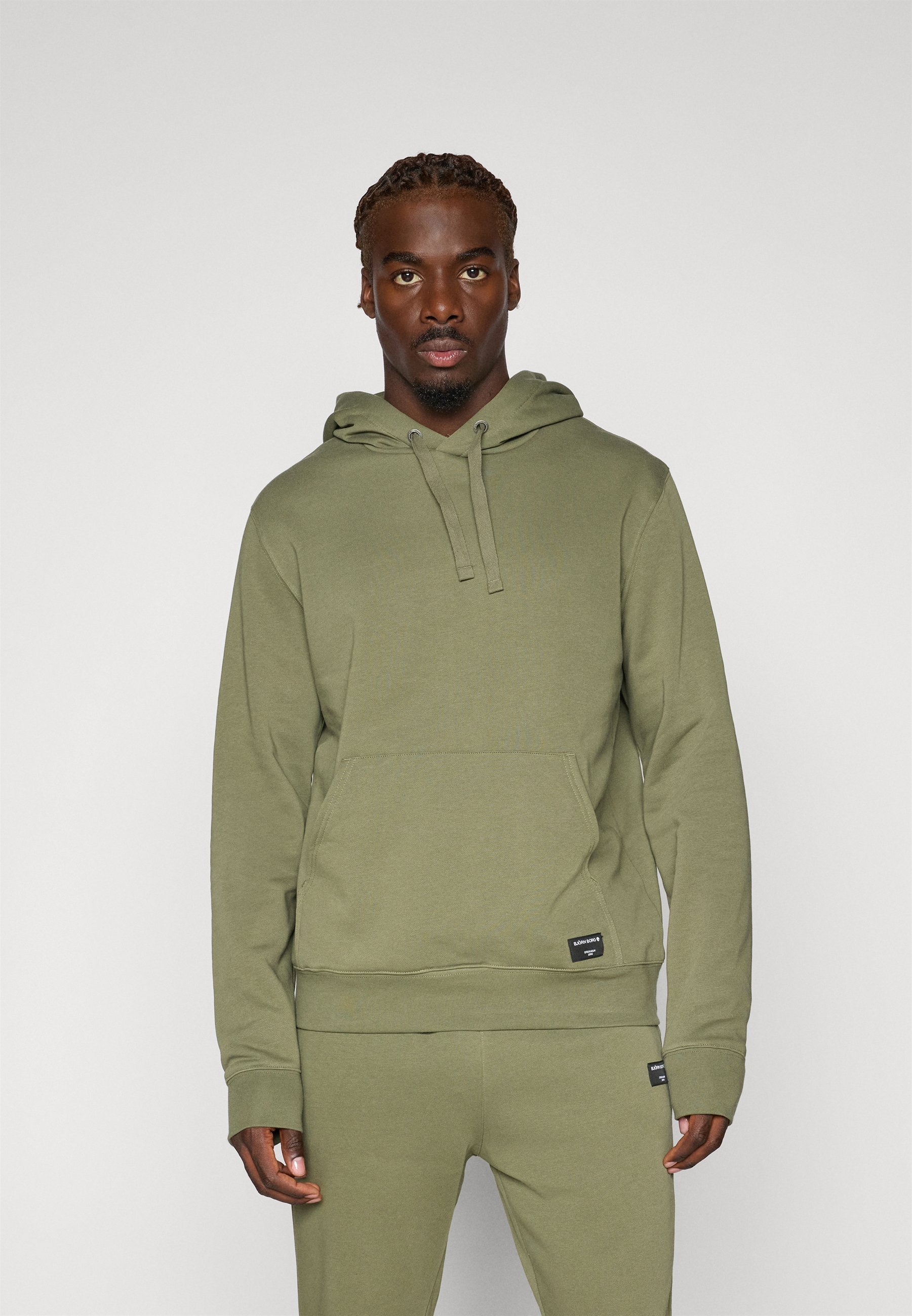 Björn Borg CENTER HOODIE - Hoodie - Dusty Olive