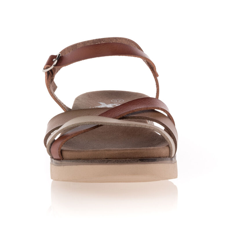 Bruine damessandalen / open teenschoenen