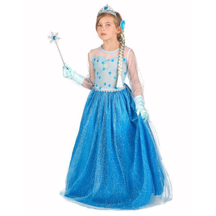 Fantasia - Fantasia e acessórios da Princesa do Gelo Azul para meninas