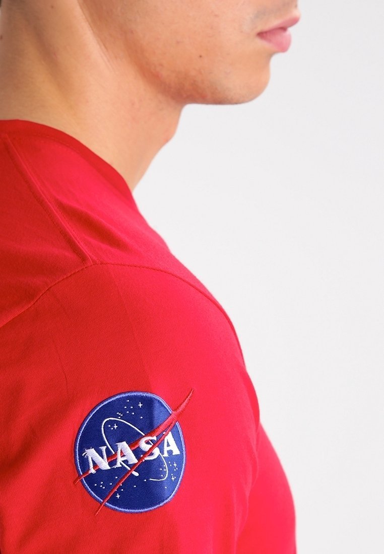 T-shirt imprimé Alpha Industries - rouge