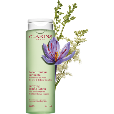 Clarins Purifying Tonic Lotion for fet hud, ansiktsrensende toner for kombinasjonshud til fet hud, 200 ml