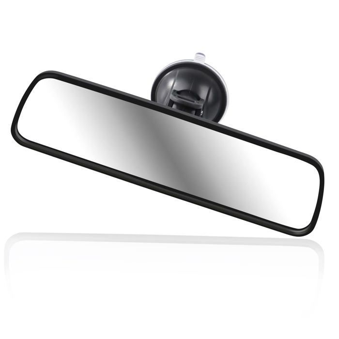 Espejo retrovisor para conducción supervisada, espejo retrovisor universal para coche, espejo retrovisor interior universal con ventosa para coche de 200 x 60 mm.