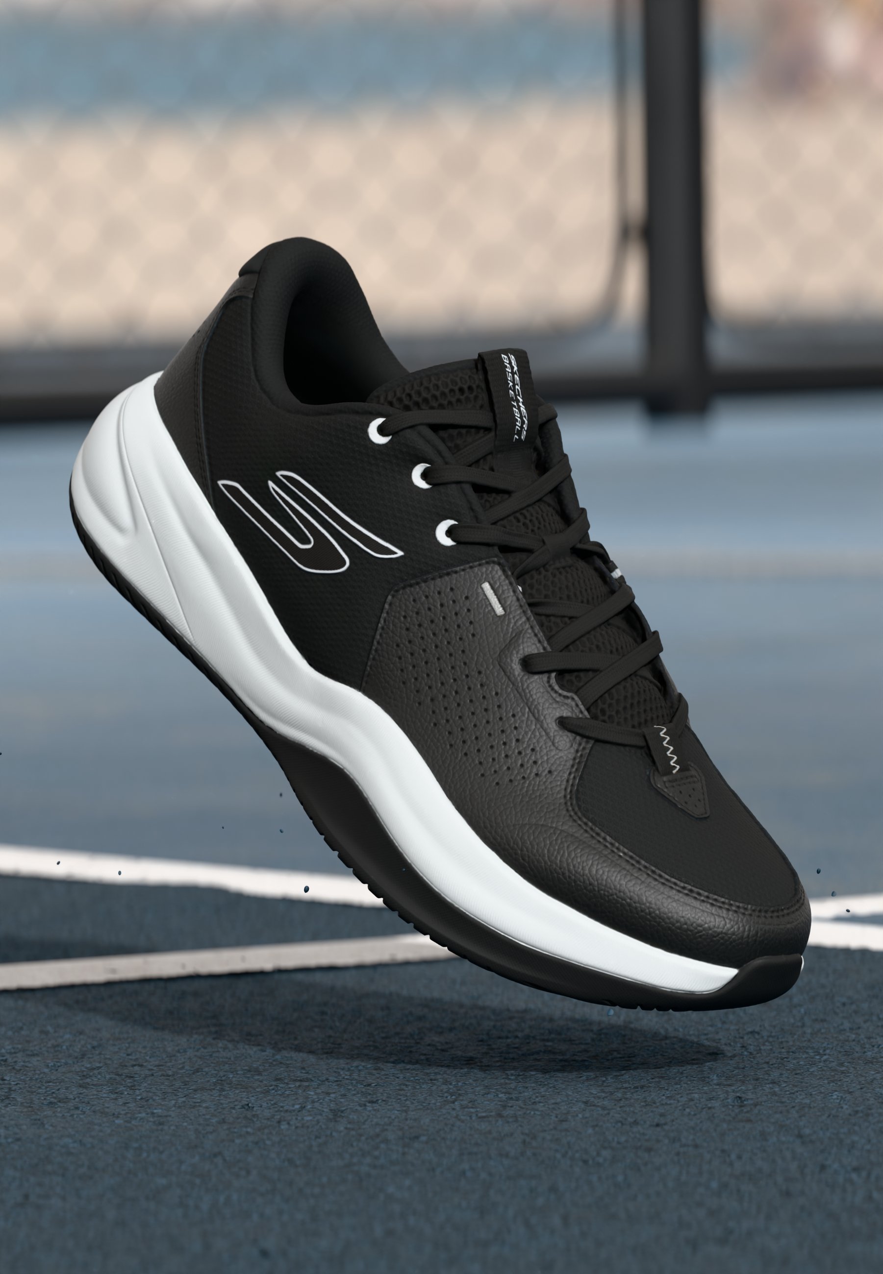 Skechers Performance SKX LEAGUE - Scarpe da basket - nero/bianco