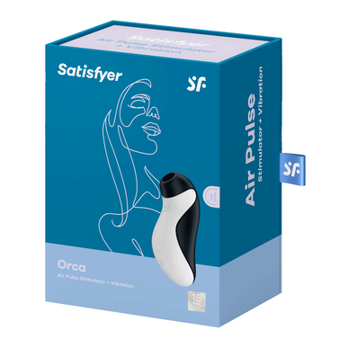 Satisfyer Orca Air Pulse -stimulaattori ja -värähtely, kaksoisklitorisvibraattori ja -stimulaattori 1 kpl 1 kpl