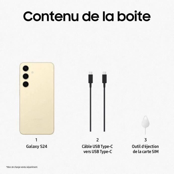 Smartphone Samsung Galaxy S24 de 128 GB color crema