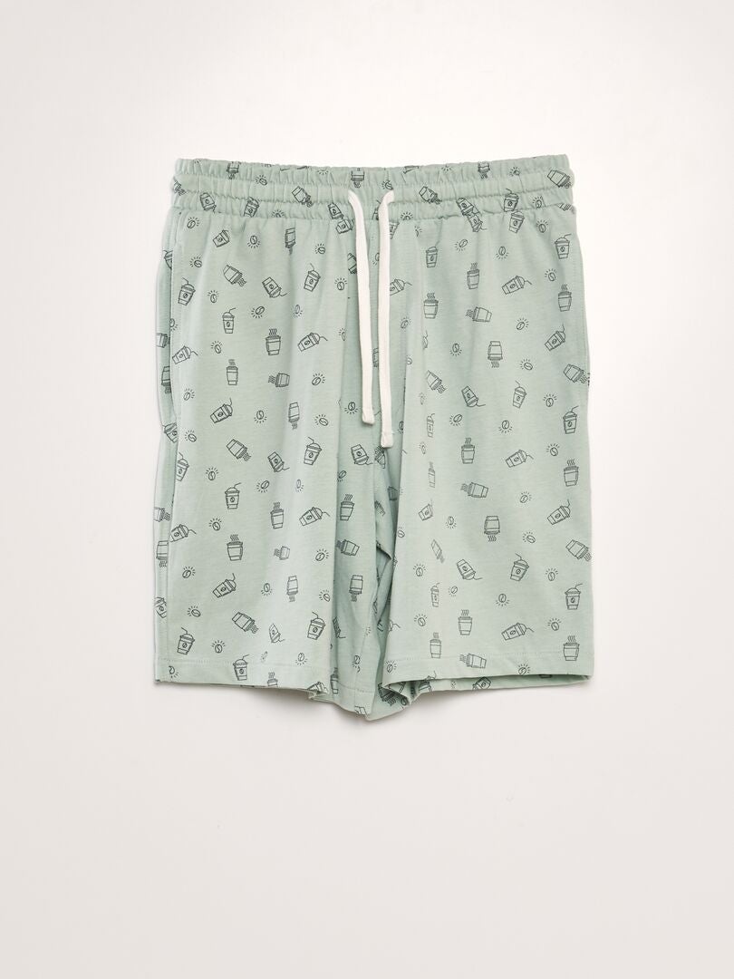 Set van 2 jersey shorts - GROEN