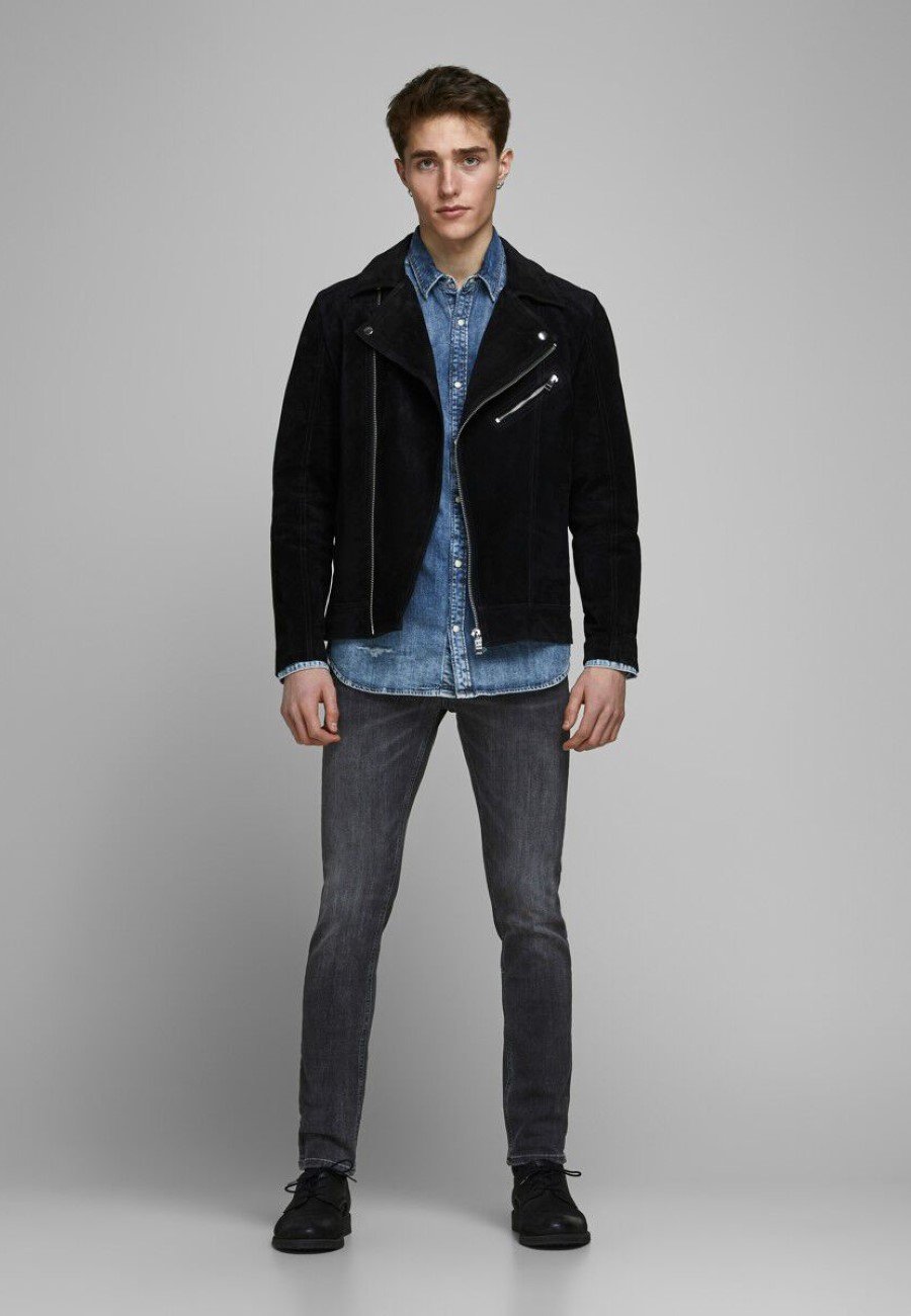 Jack & Jones JJIGLENN JORIGINAL - Relaxed fit jeans - zwarte denim