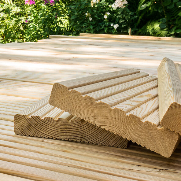 Σανίδες καταστρώματος από ξύλο λάριξ, 6 τ.μ.
