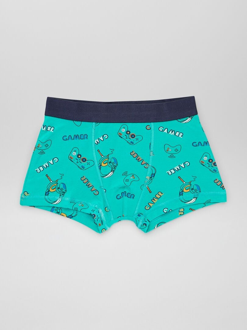 Conjunto de 3 cuecas boxer - VERDE