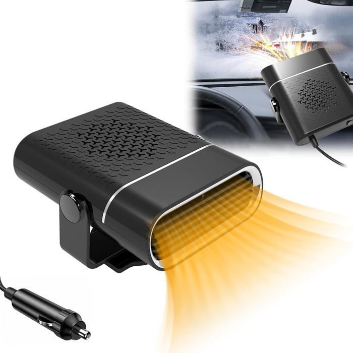Calefactor para coche 12V, 120W, 2 en 1, con ventilador, portátil, descongelante, para SUV y camiones.