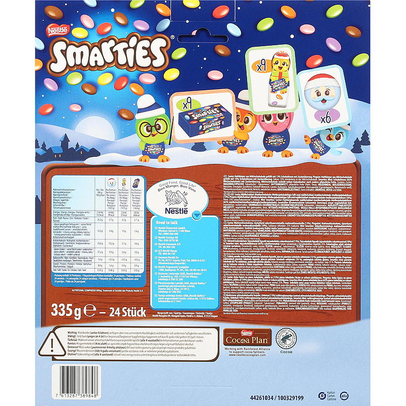 Nestlé adventskalender 335 g Smarties