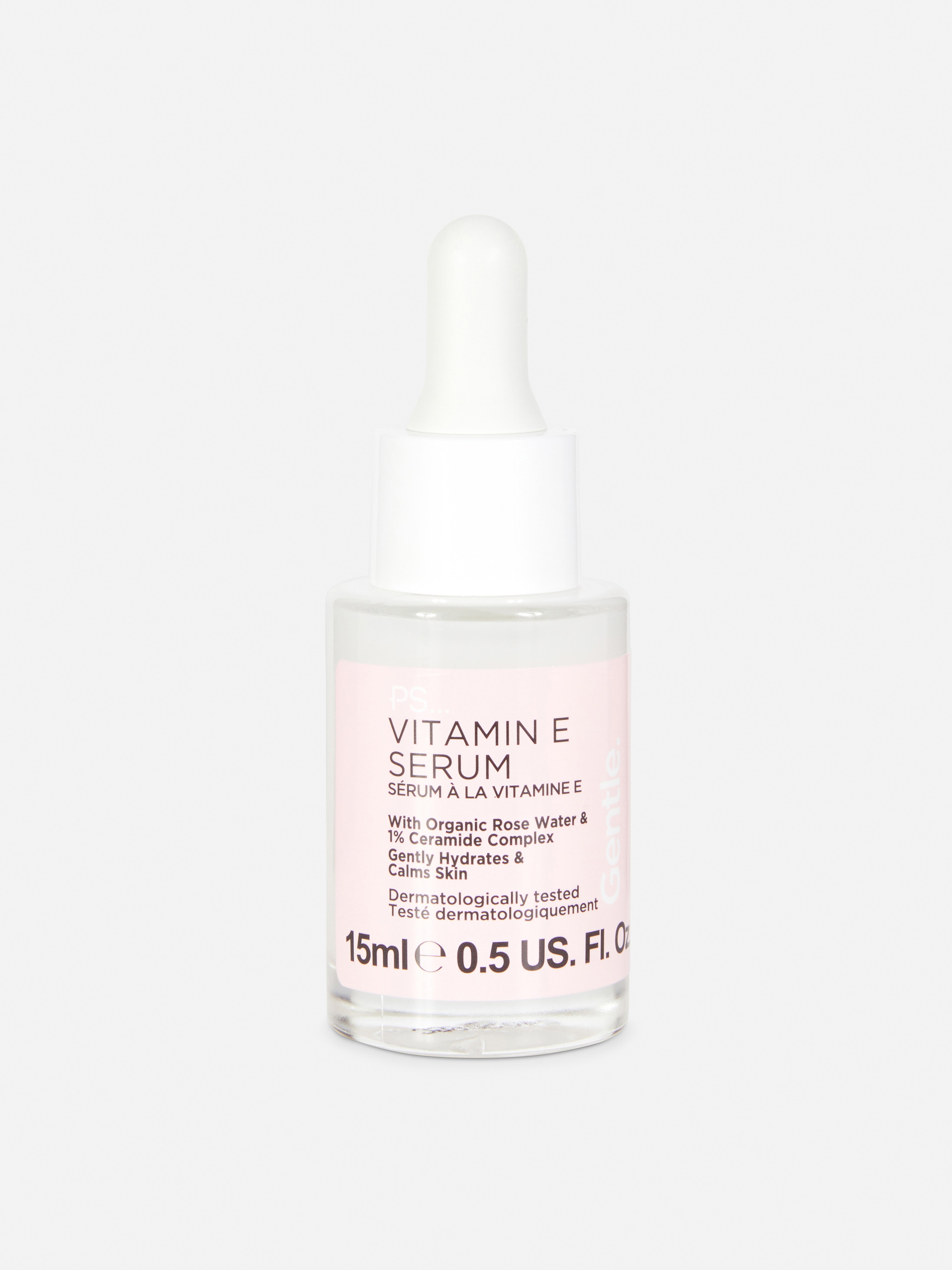 PS... Ser facial cu vitamina E Ser facial calmant cu vitamina E, apă de trandafiri și ceramide