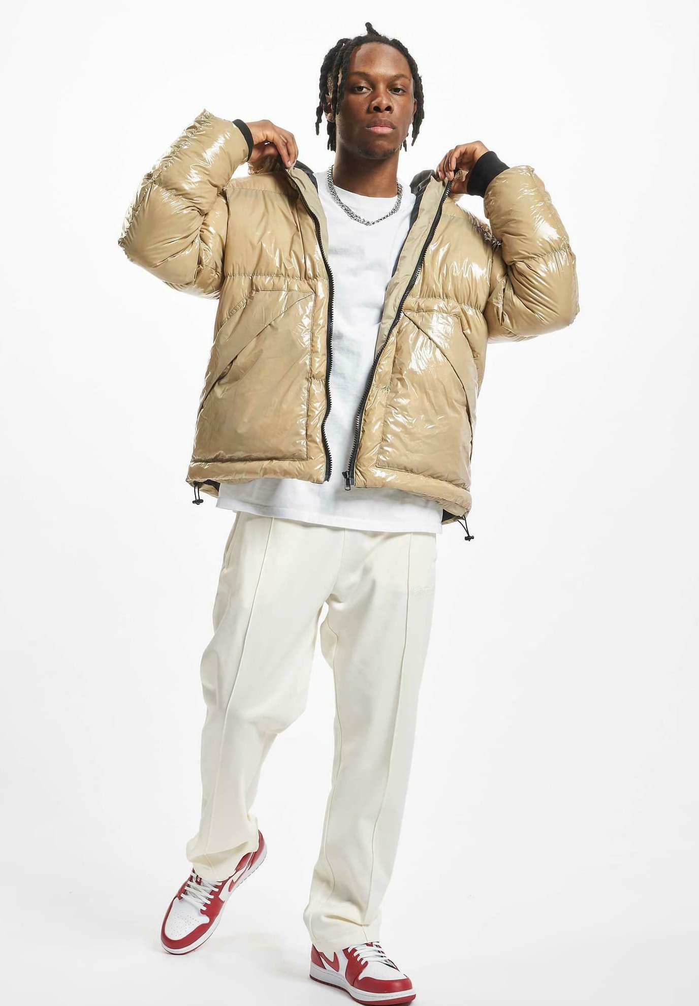 DEF SHINY PUFFER - Giacca invernale - beige