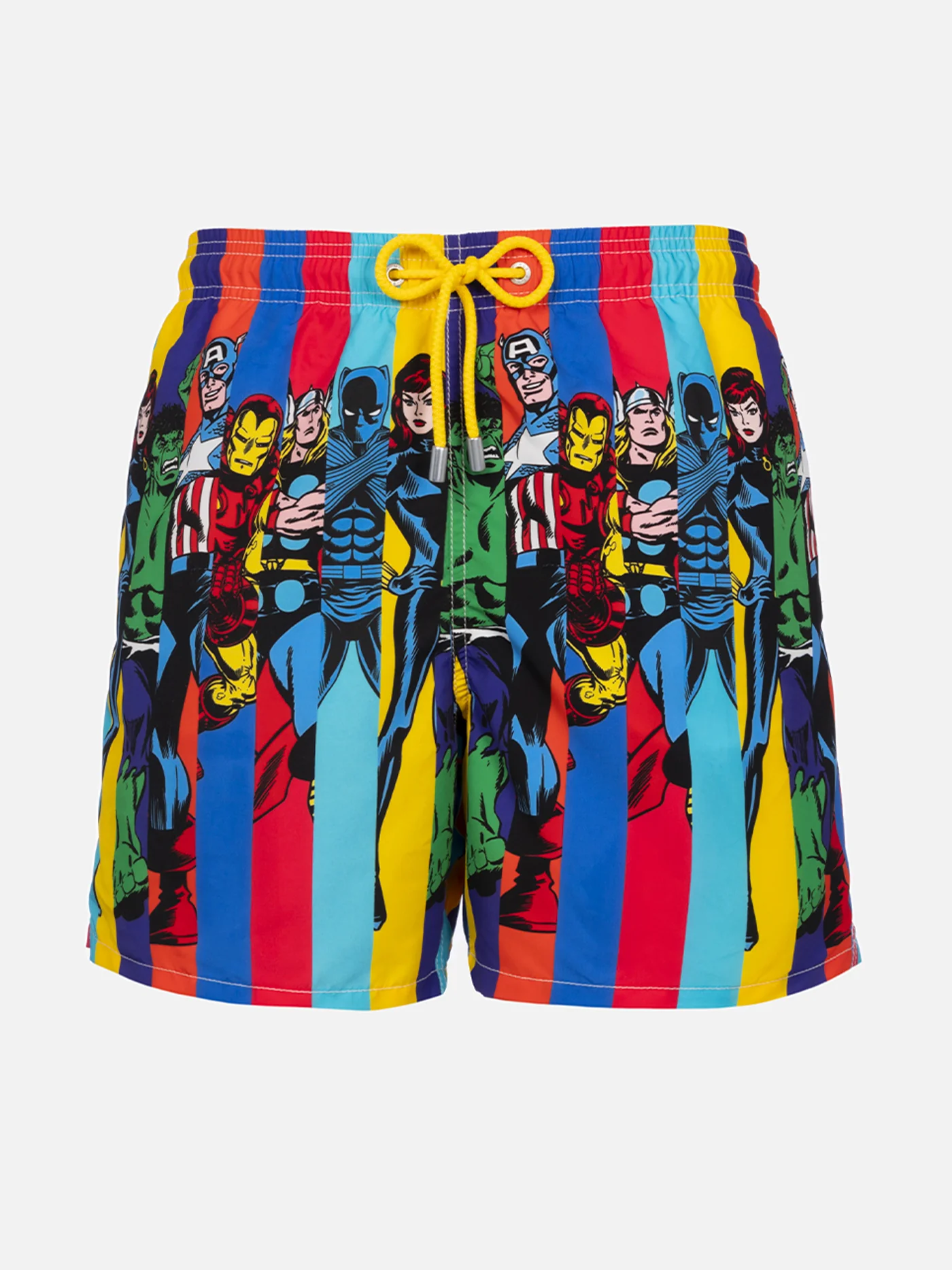 Men's Gustavia Mid-Length Swim Shorts | Marvel Special Edition Print | Elastic & Adjustable | Classic Fit | Sustainable Swimwear | MC2 Saint Barth