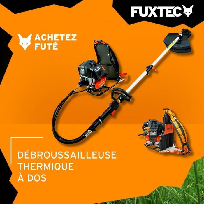 Desbrozadora de mochila a gasolina FUXTEC FX-MS152T de 52 cc y 3 CV