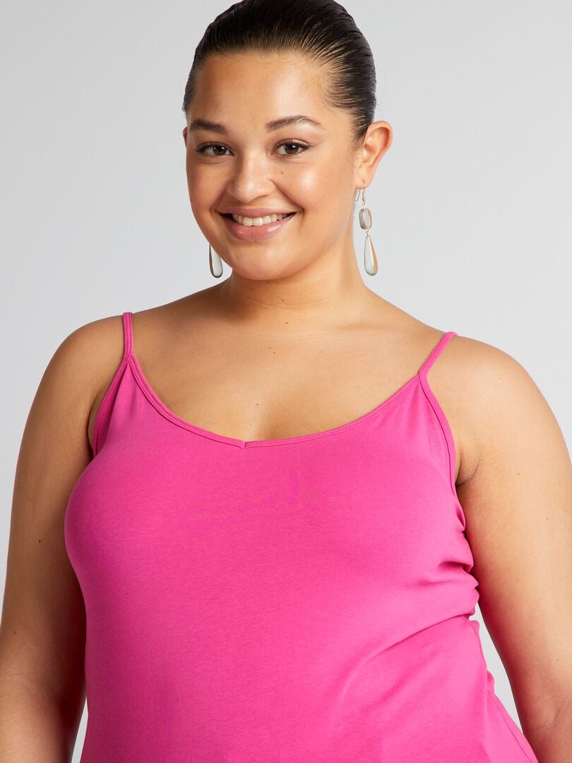 Camisole met dunne bandjes - ROZE