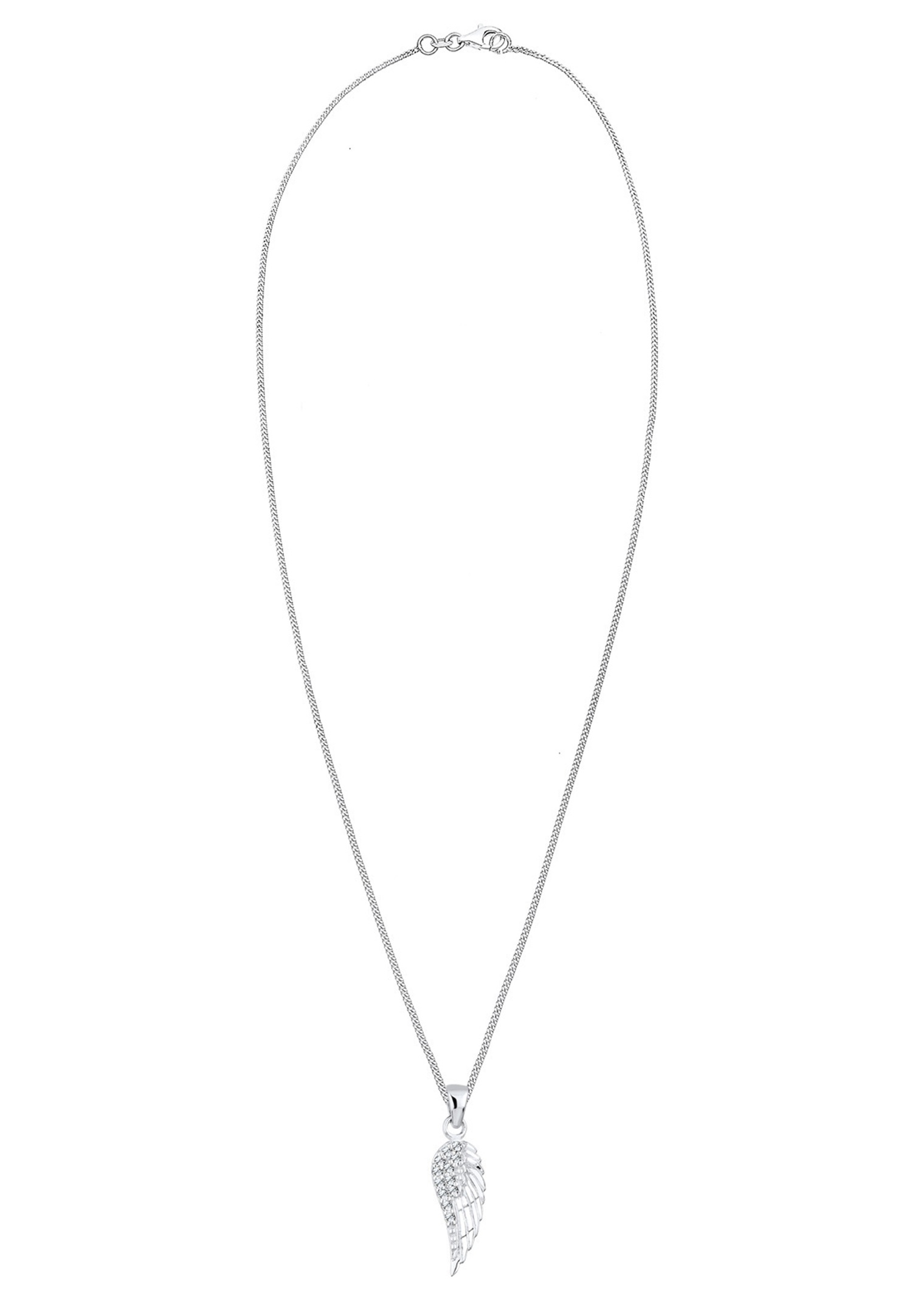 Elli Femmes Pendentif Aile avec Cristaux en Argent Sterling 925