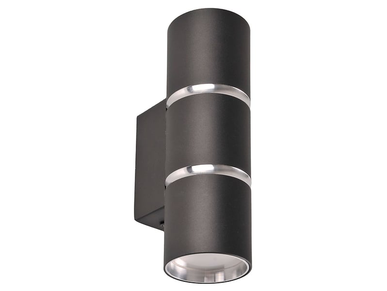 Kinkiet Bamboo 2-punktowy aluminiowy czarny