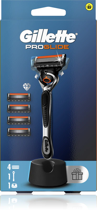 Gillette ProGlide Rasierer mit Ständer + Ersatzklingen