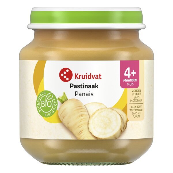 „Kruidvat 4+M“ ekologiškas pastarnokų daržovių užkandis<br>125 g
