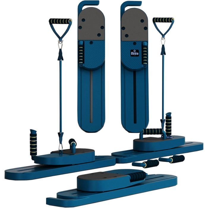 Máquina de Pilates para entrenamientos en casa: Reformer de Pilates portátil, equipo de fitness multifuncional para entrenamiento.