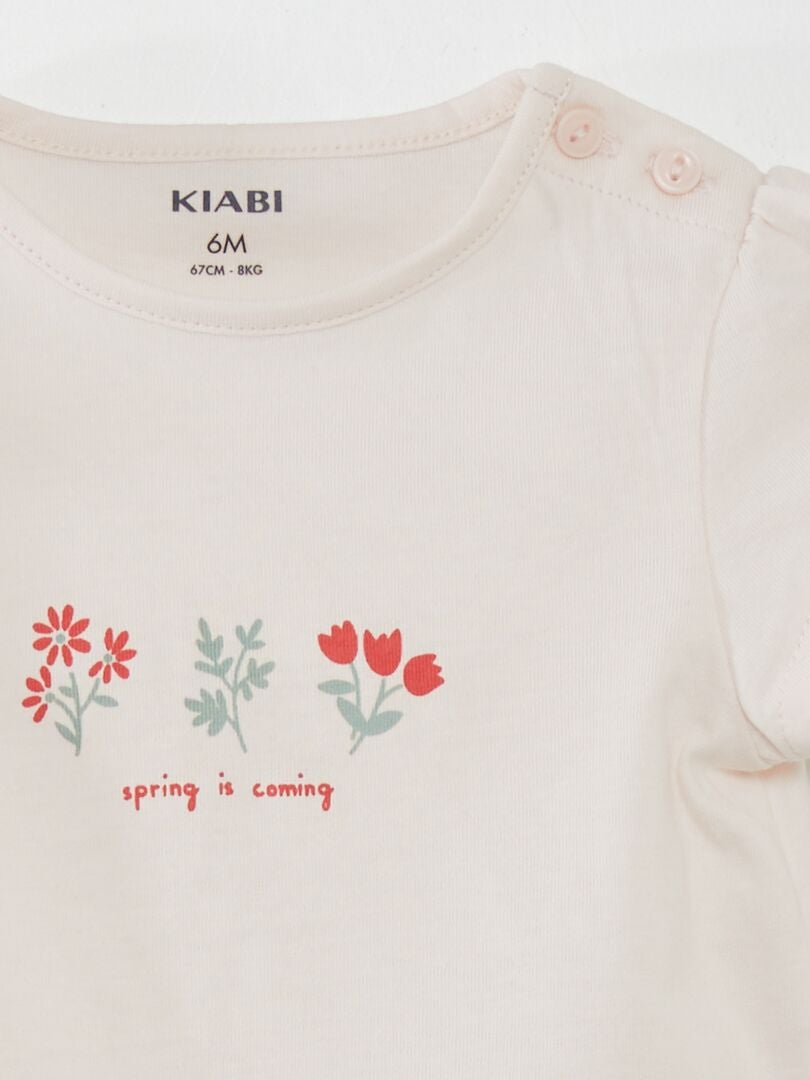 Geanimeerd T-shirt - ROZE