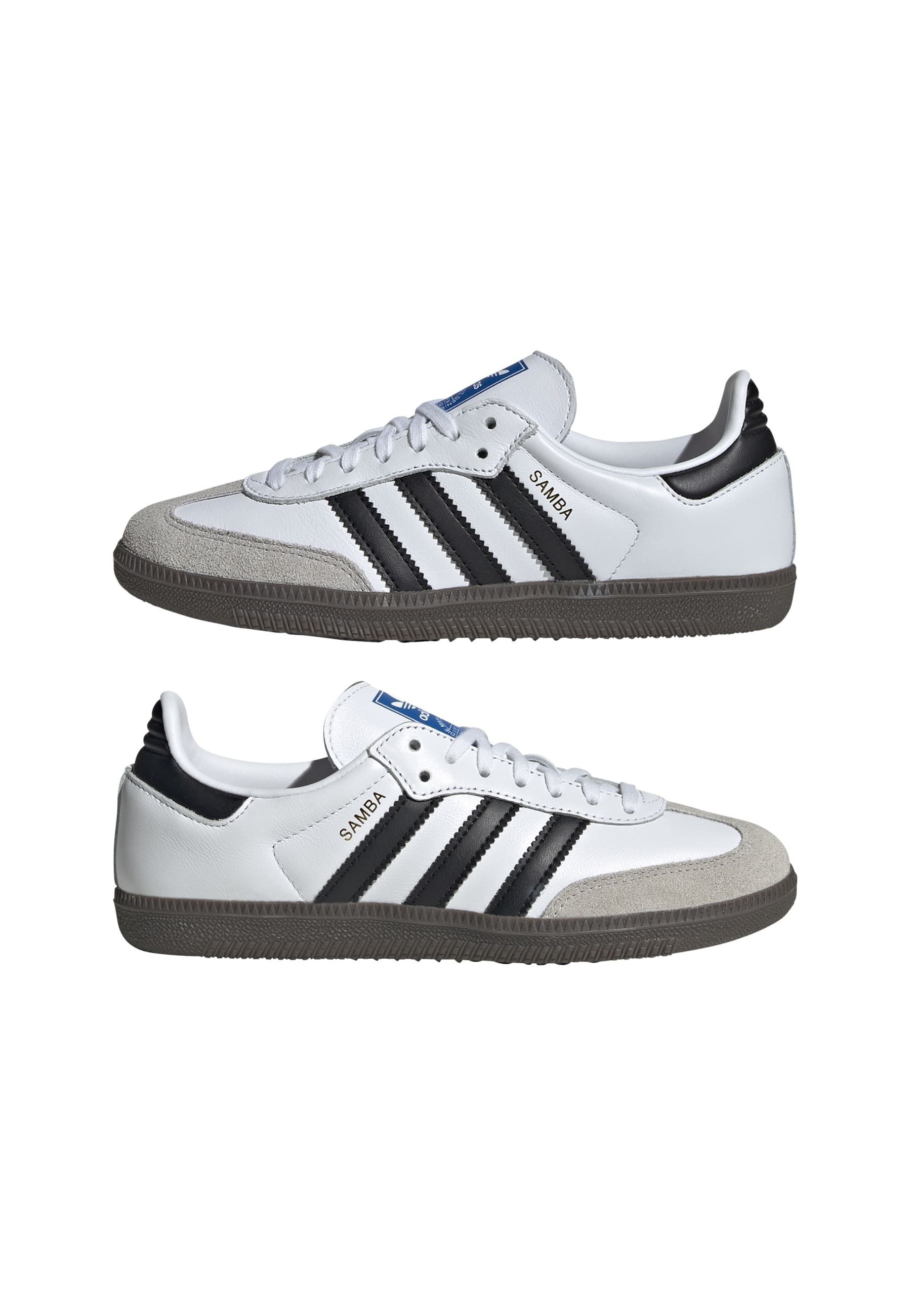 adidas Originals SAMBA OG UNISEX - Tossud - jalanõuvalged/mustad