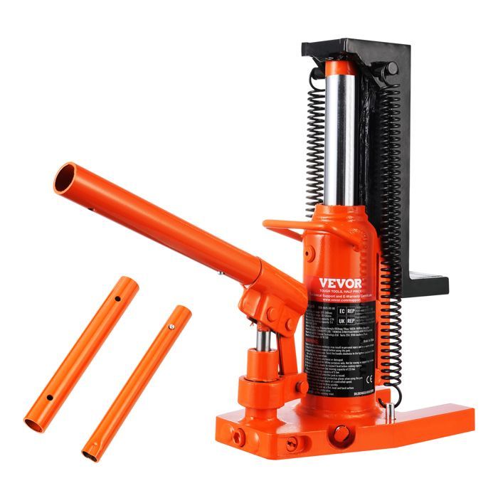 Gato hidráulico de pie VEVOR 2.5T - Gato para maquinaria con capacidad de elevación de 5T para maquinaria de alto nivel, uso industrial.