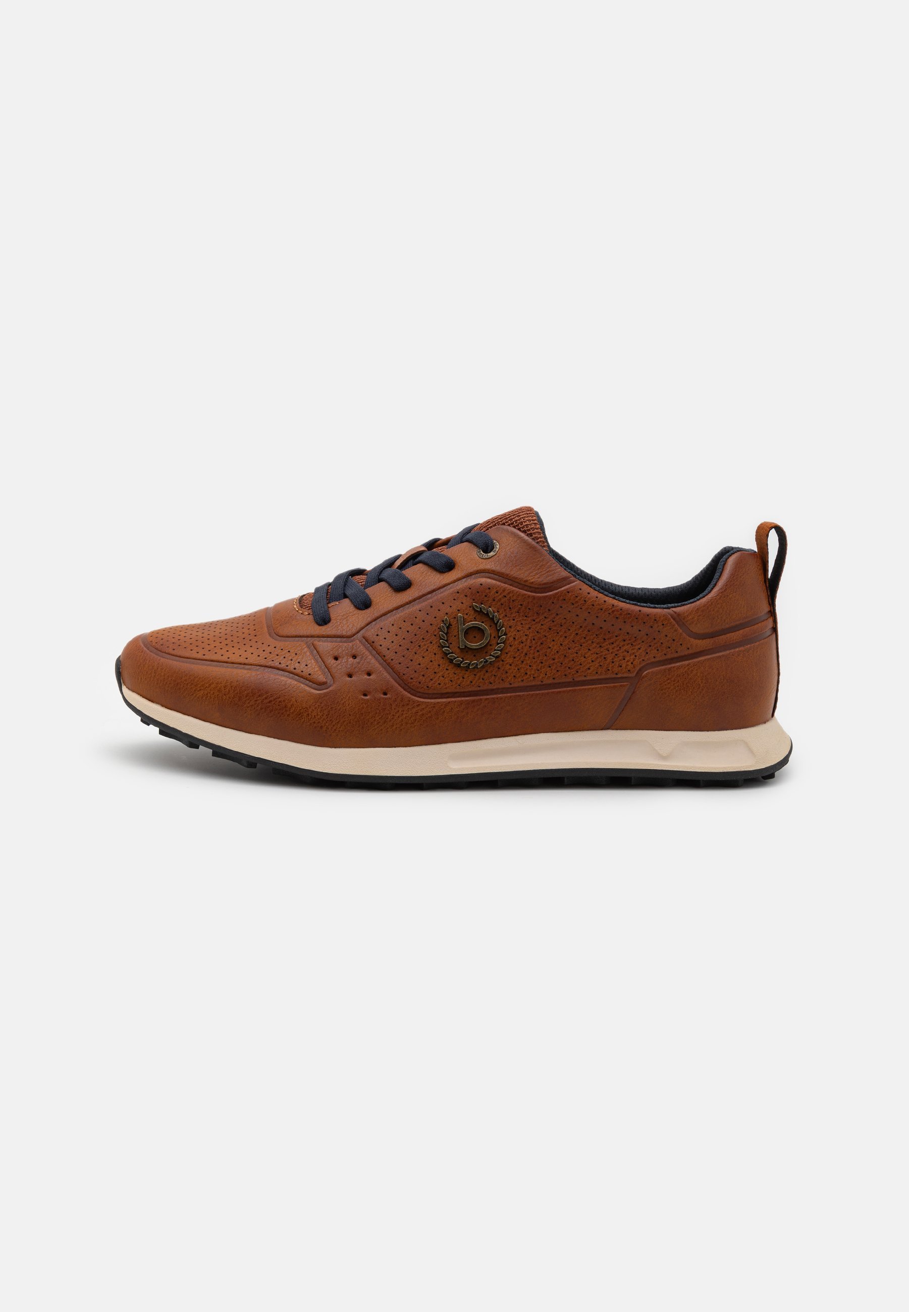 „Bugatti“ laisvalaikio bateliai su raišteliais – konjako spalvos