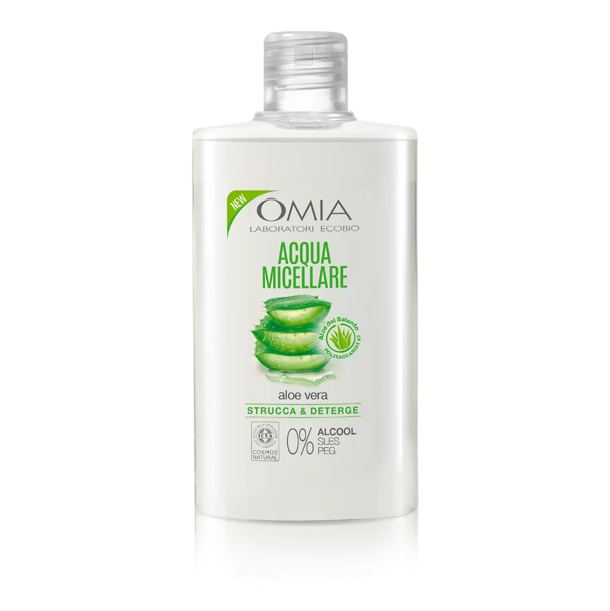 OMIA Omia Hautpflege Mizellen-Reinigungs- und Make-up-Entfernungswasser mit Aloe Vera aus Salento 400 ml