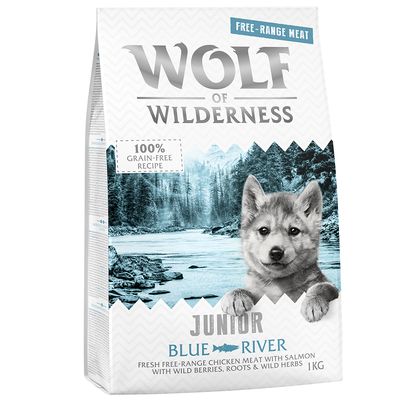paquets de 1 kg de croquettes Wolf of Wilderness pour chien - 3 + 1 offert !*