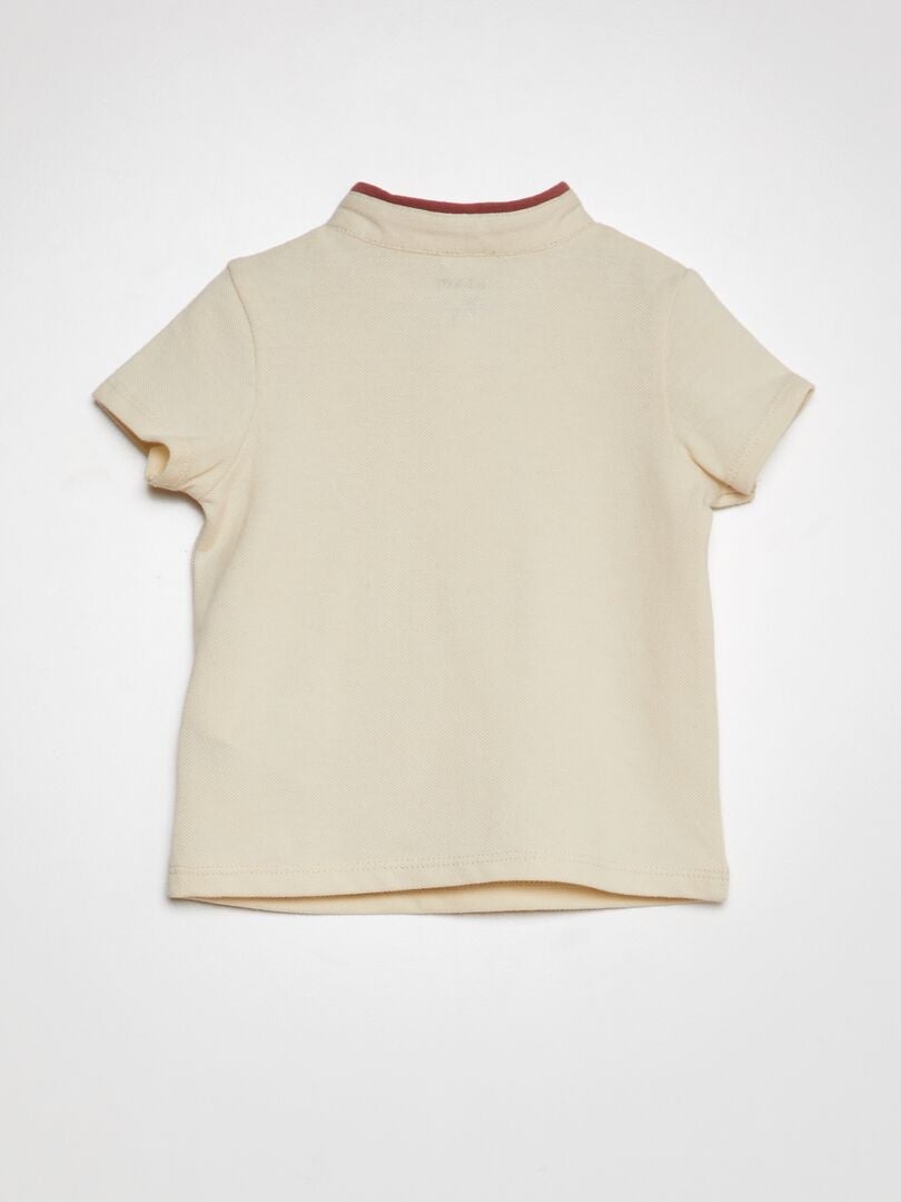 2-delt sett - T-skjorte i polostil + twillshorts - ROSA