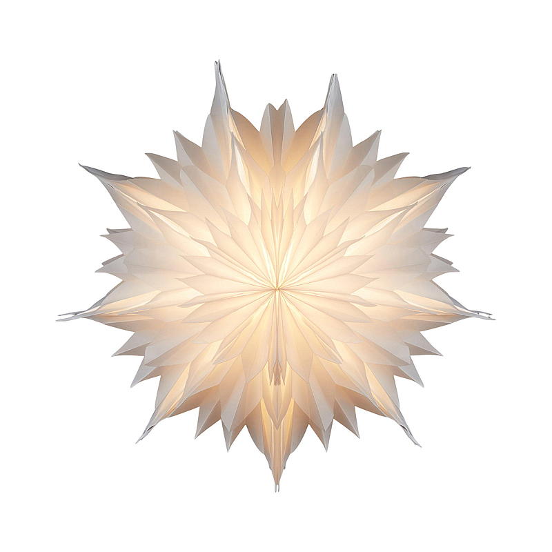 Poinsettia Light IT 70 cm, flocon de neige