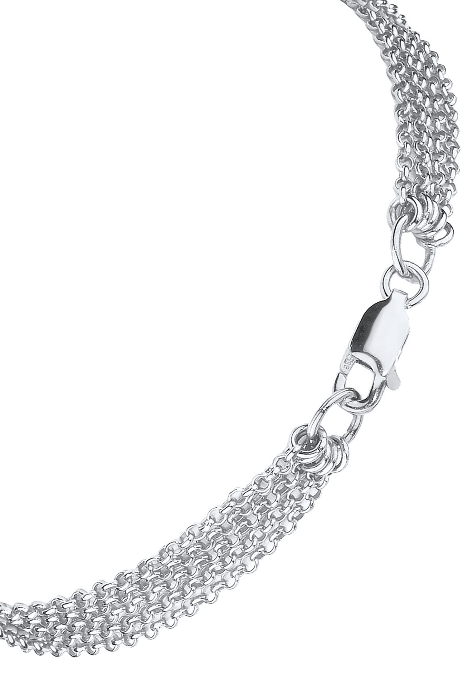 Elli Femmes Chaînes Look Moderne en Argent Sterling 925