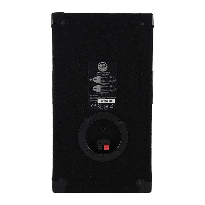 Coppia di altoparlanti bass reflex trapezoidali a 3 vie da 8