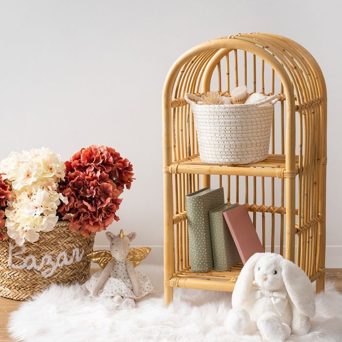 Estante infantil de vime, 76 cm de altura - Atmosphera Interior Designer