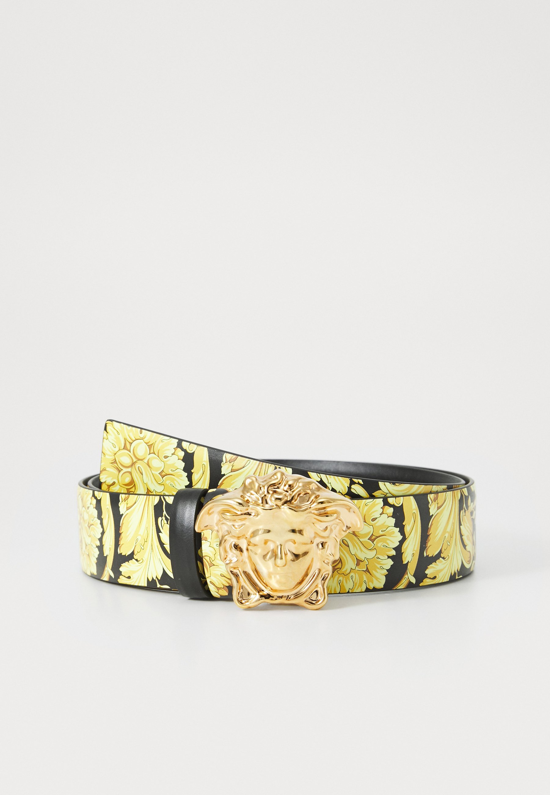 Versace REVERSIBLE BELT - Opasok - čierny/zlatý