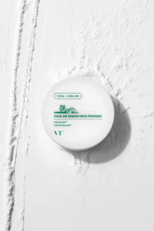 VT Cosmetics Cica No-Sebum Mild Powder - een fixeer- en matterend poeder met een hydraterende werking