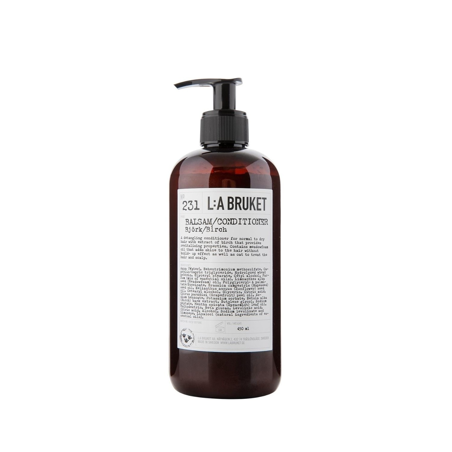 L:A BRUKET kondicionierius Nr. 231 Beržas - 450 ml