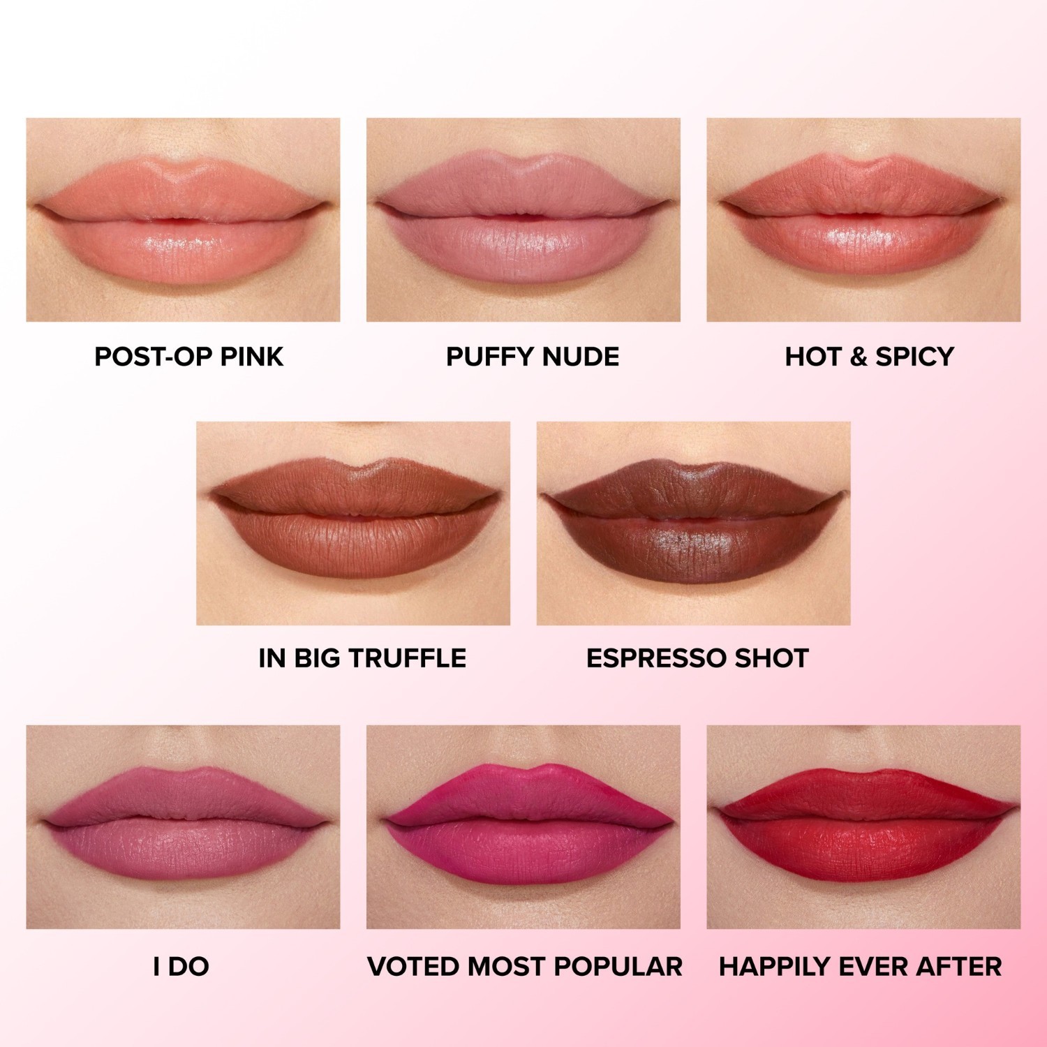 „Too Faced“ lūpų dažų injekcijos, itin stiprios konsistencijos lūpų formuotojai – 0,28 g