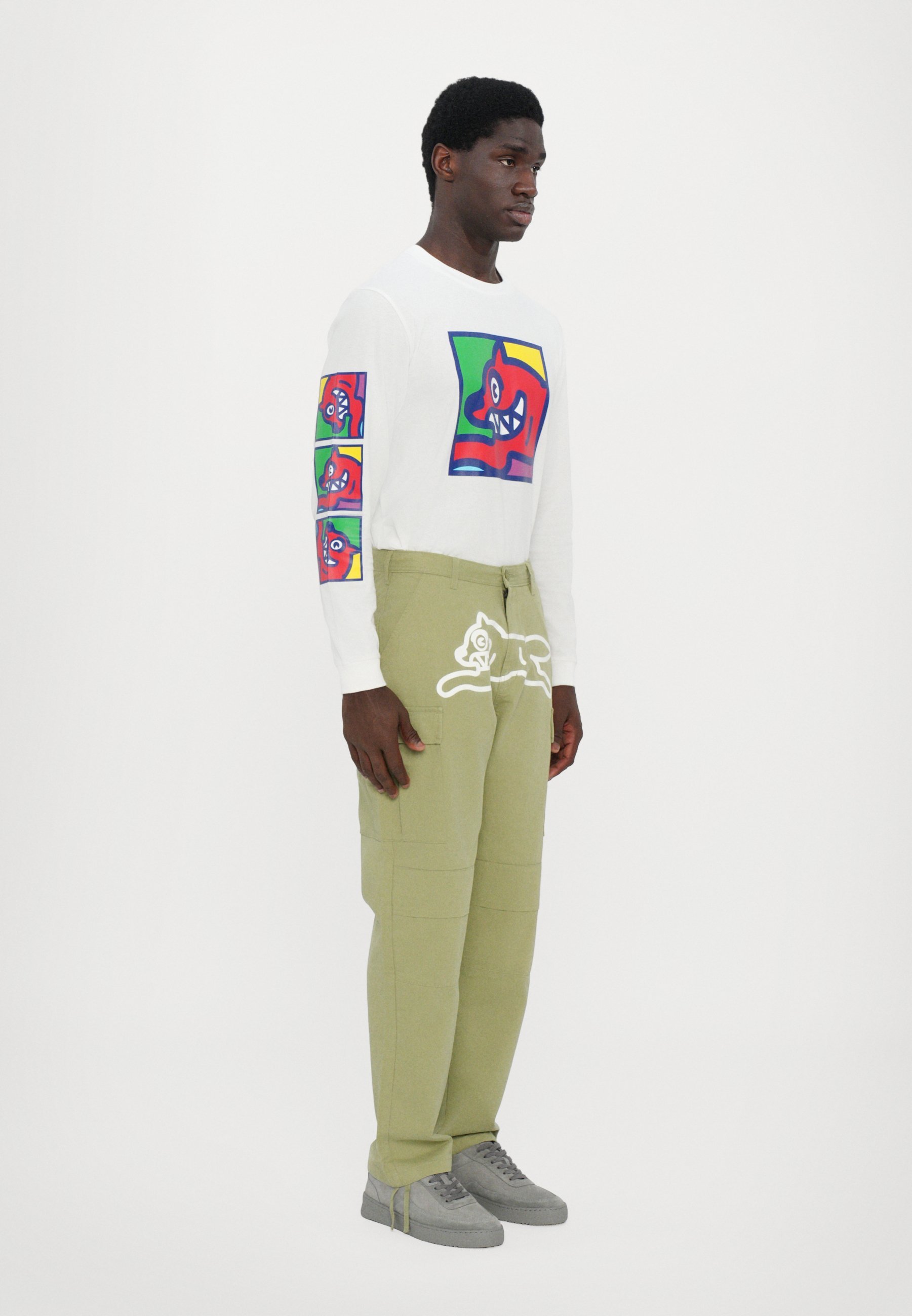 Pantalon cargo crème glacée