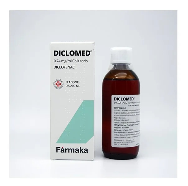 Diclomed Collut 0,074% 200 ml