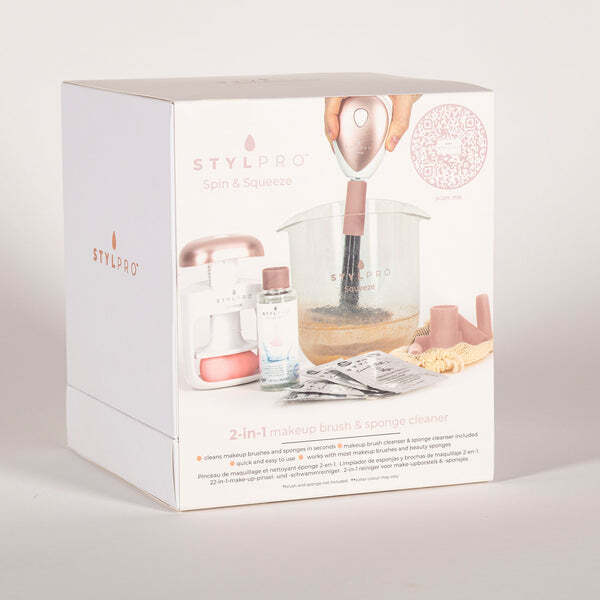 STYLPRO Spin & Squeeze Make-upborstel- en sponsreiniger