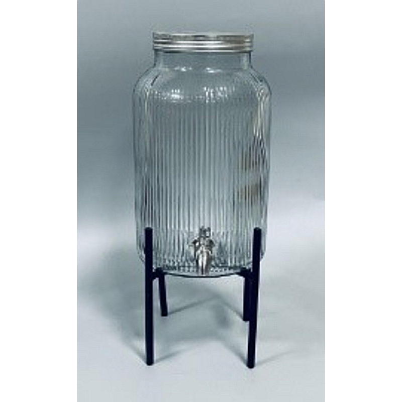 Cuisine drikkedispenser 6 l glas med hane