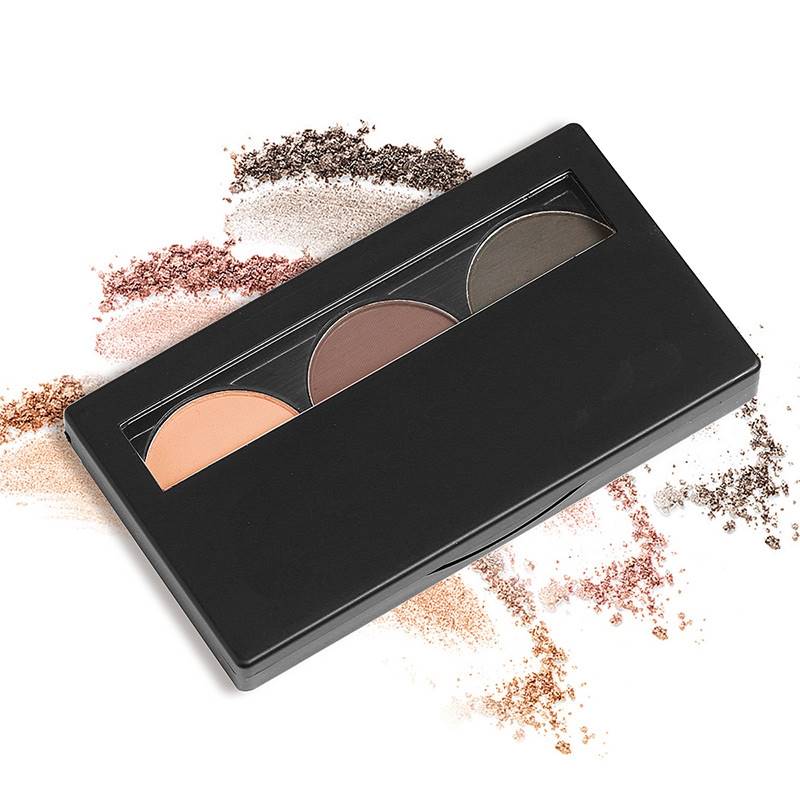 Palette de maquillage waterproof 3 couleurs pour les yeux et les sourcils, poudre pour les sourcils, kit de maquillage pour femmes