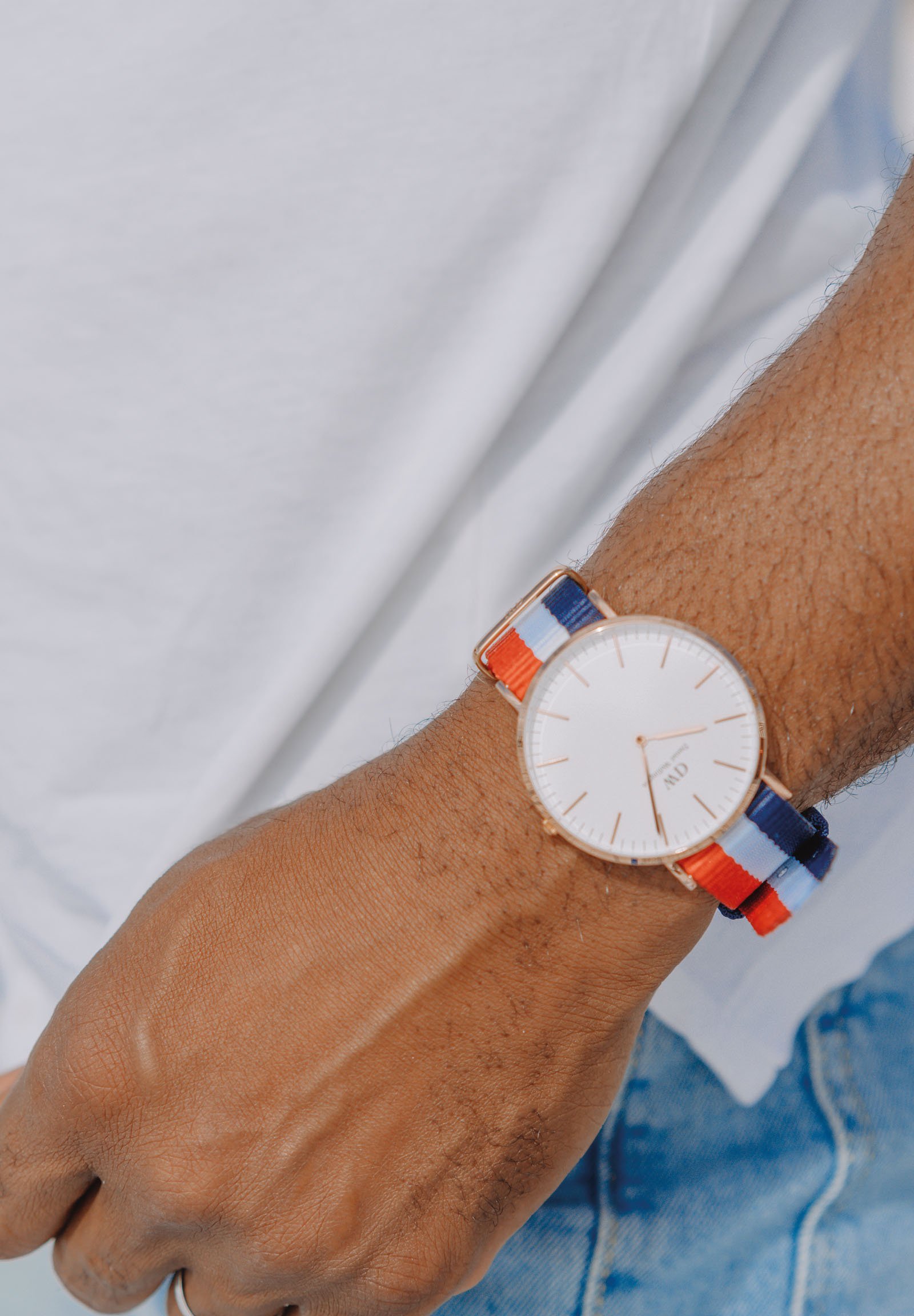 Orologio Daniel Wellington CLASSIC CAMBRIDGE 40MM - colore bianco guscio d'uovo