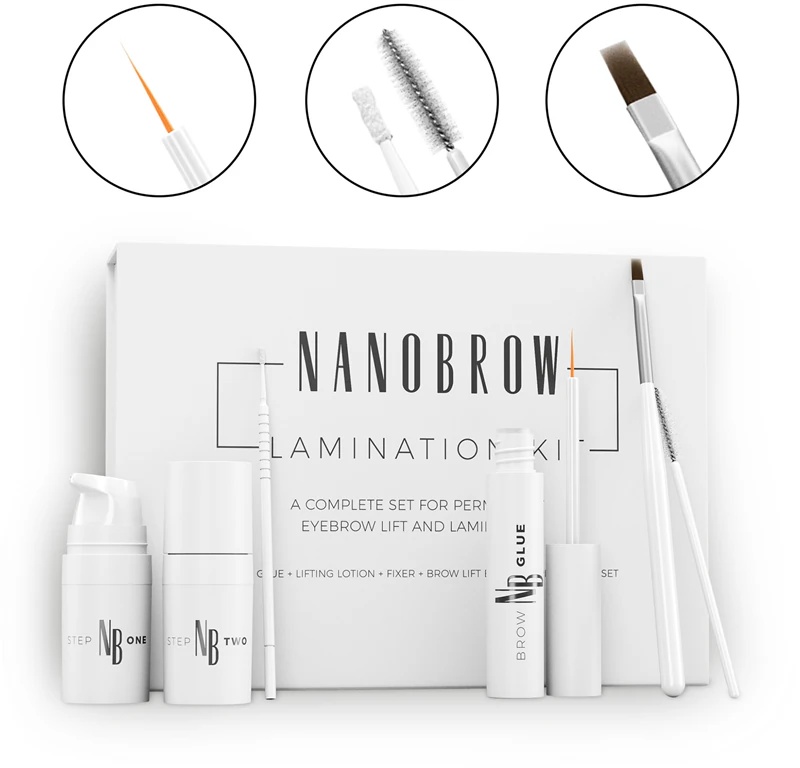 Nanobrow Lamination Kit antakių formavimo paletė