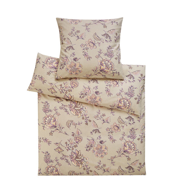 Flanellen beddengoed, 155 x 220 cm, beige