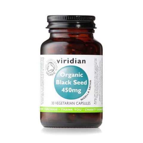 Viridian Ekologiczna Czarnuszka 450 mg, Kapsułki