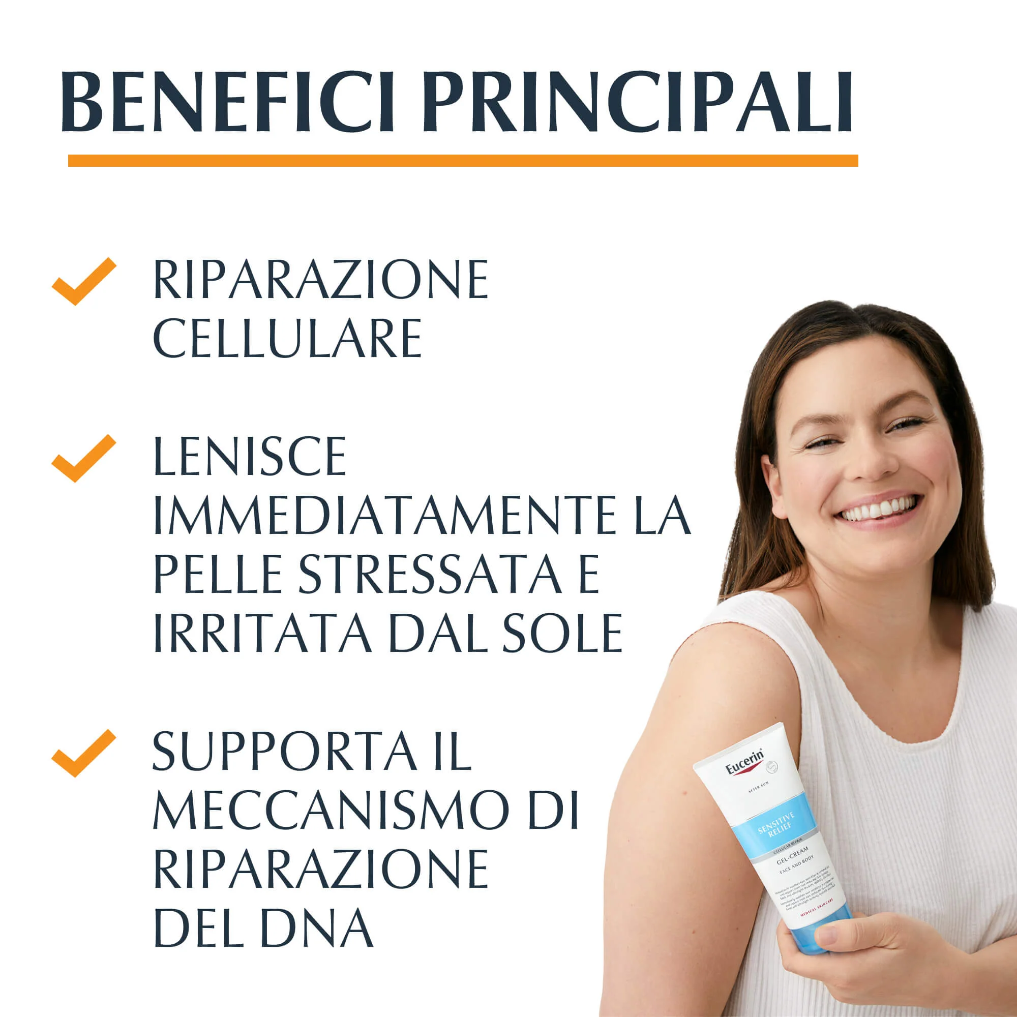 Sun Protection Sensitive Relief After Sun Gel-Creme - Gel corpo doposole, Crema corpo doposole, Doposole viso